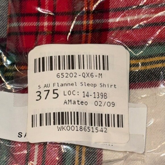 Hanna Andersson Multicolor Plaid Pajama Sleep shirt - Picture 4 of 7